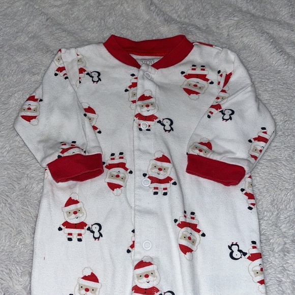 carters Christmas footie/ sleeper - Picture 2 of 4